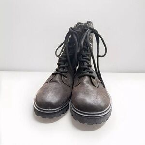 Blowfish malibu high top vegan leather boots black women's size 9.5